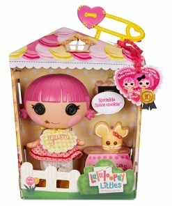 MGA Entertainment Lalaloopsy Littles Doll - Sprinkle Spice Cookie With Pet Cookie Mouse, 7" Baker Doll -Barbie Sales 04F3DB2F 4