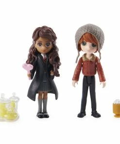 SPIN MASTER Wizarding World Harry Potter, Magical Minis Ron Weasley And Parvati Patil Figure Set With 2 Doll Accessories