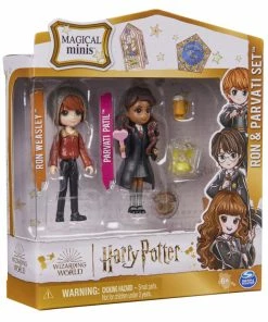 SPIN MASTER Wizarding World Harry Potter, Magical Minis Ron Weasley And Parvati Patil Figure Set With 2 Doll Accessories -Barbie Sales 1414D833 6