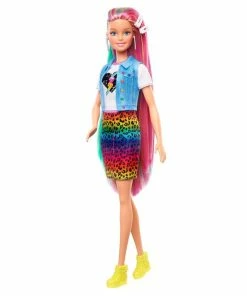 MATTEL Barbie Leopard Rainbow Hair Doll (Blonde) With Color-change Hair Feature, 16 Accessories 8 MATTEL Barbie Leopard Rainbow Hair Doll (Blonde) With Color-change Hair Feature, 16 Accessories -Barbie Sales 142AAB91 3