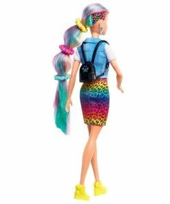 MATTEL Barbie Leopard Rainbow Hair Doll (Blonde) With Color-change Hair Feature, 16 Accessories 9 MATTEL Barbie Leopard Rainbow Hair Doll (Blonde) With Color-change Hair Feature, 16 Accessories -Barbie Sales 142AAB91 4