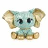 SPIN MASTER P.Lushes Designer Fashion Pets Bella L'Phante Limited Edition Elephant Stuffed Animal, Turquoise/Gold, 6"