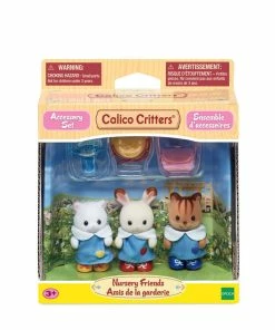 Epoch Calico Critters Nursery Friends, Set Of 3 Collectible Doll Figures In Nursery School Outfits -Barbie Sales 1477596E 5