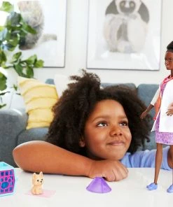 MATTEL Barbie Pet Vet Brunette Doll & Playset -Barbie Sales 14A62846 2