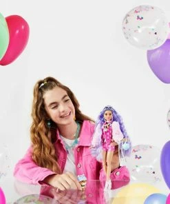 MATTEL Barbie Extra Doll #6 In Teddy Bear Jacket And Shorts With Pet -Barbie Sales 14E4DAB0 2