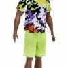 MATTEL Barbie Ken Fashionistas Doll #123, Multi-Colored Print Shirt