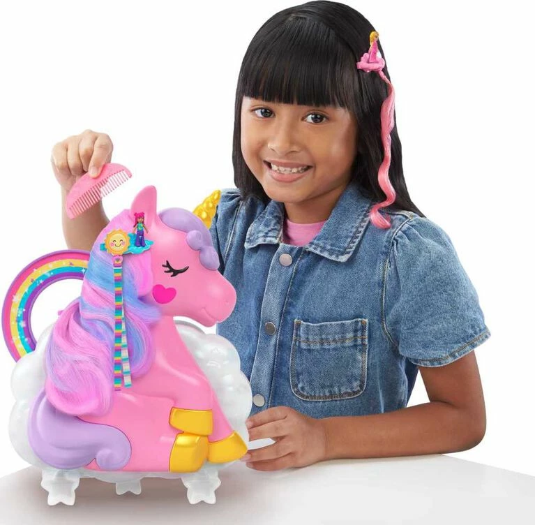 MATTEL Polly Pocket Rainbow Unicorn Salon 2 MATTEL Polly Pocket Rainbow Unicorn Salon - Image 2