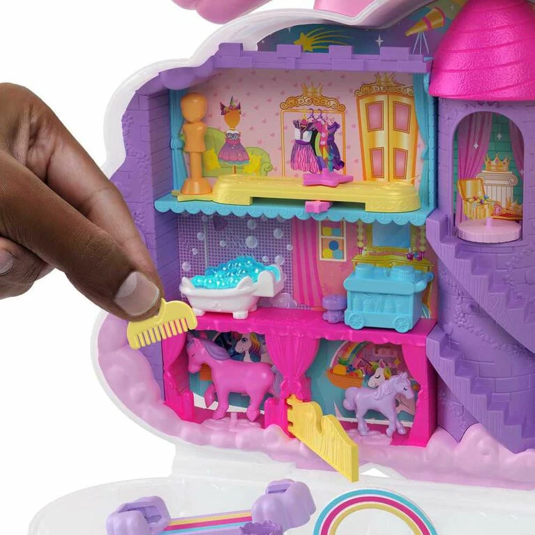 MATTEL Polly Pocket Rainbow Unicorn Salon 4 MATTEL Polly Pocket Rainbow Unicorn Salon - Image 4