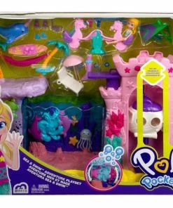 MATTEL Polly Pocket Sea And Swim Adventure Playset -Barbie Sales 24F1C86E 6