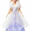 MATTEL Barbie Dreamtopia Fashion Reveal Princess Doll, 12-inch, Blonde With Pink Hairstreak