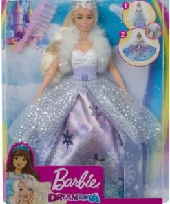 MATTEL Barbie Dreamtopia Fashion Reveal Princess Doll, 12-inch, Blonde With Pink Hairstreak -Barbie Sales 32C7DE57 6