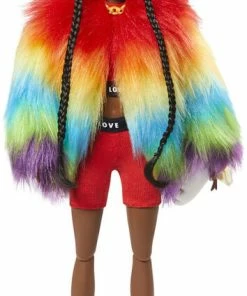 MATTEL Barbie Extra Doll In Rainbow Coat With Pet Poodle -Barbie Sales 3412CA3B 6