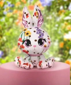 SPIN MASTER P.Lushes Designer Fashion Pets Flora Karrats Bunny Premium Stuffed Animal, White/Multicolor, 6" -Barbie Sales 3440C9EA 5