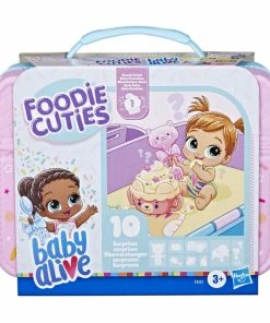 Hasbro Baby Alive Foodie Cuties, Surprise Toy With Accessories, 10 Surprises In Lunchbox-Style Case