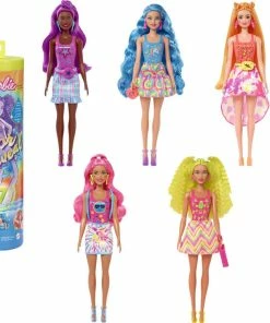 Barbie Color Reveal Doll With 7 Surprises, Neon Tie-Dye Series