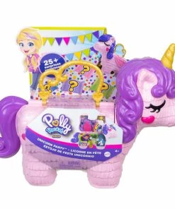 MATTEL Polly Pocket Unicorn Party Playset -Barbie Sales 34C069E2 6