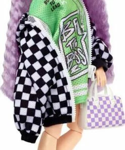 MATTEL Barbie Doll And Accessories - Barbie Extra Doll - Lavender Hair - Puppy -Barbie Sales 34D949F1 3