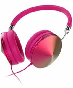 Art+Sound Art + Sound Iridescent Headphones With Mic, Pink