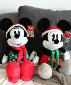 Imports Dragon Disney - Vintage Mickey Mouse Holiday Plush -Barbie Sales 54452817 4