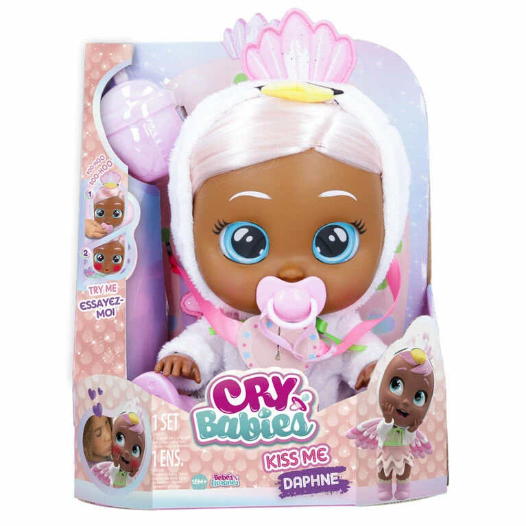 Cry Babies Kiss Me Daphne - 12" Baby Doll | Deluxe Blushing Cheeks Feature | Shimmery Changeable Outfit With Bonus Baby Bottle 6 Cry Babies Kiss Me Daphne - 12" Baby Doll | Deluxe Blushing Cheeks Feature | Shimmery Changeable Outfit With Bonus Baby Bottle - Image 6