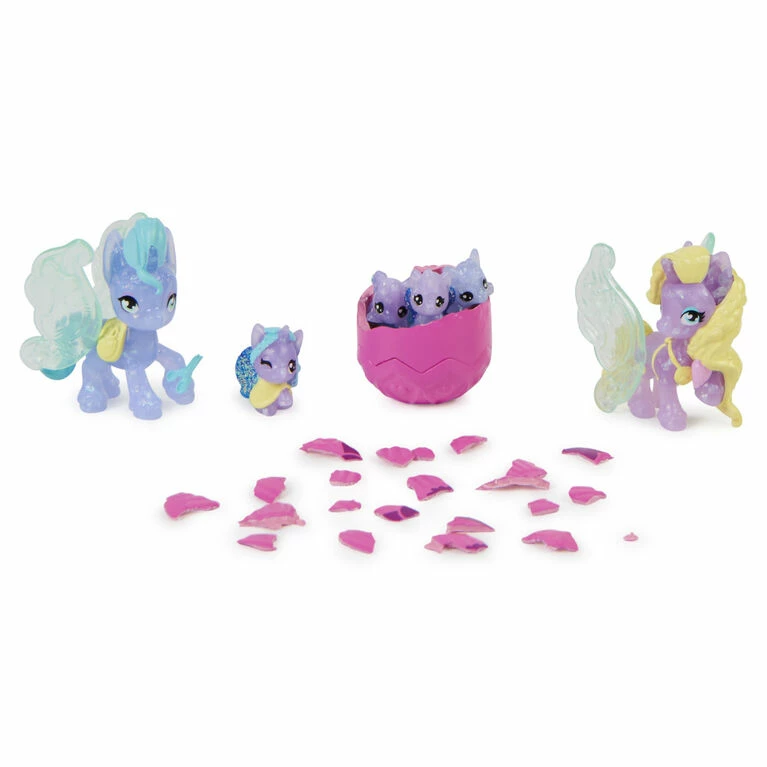 SPIN MASTER Hatchimals CollEGGtibles, Rainbow-cation Family Hatchy Home Playset With 3 Characters And Up To 3 Surprise Babies (Style May Vary) 5 SPIN MASTER Hatchimals CollEGGtibles, Rainbow-cation Family Hatchy Home Playset With 3 Characters And Up To 3 Surprise Babies (Style May Vary) - Image 5