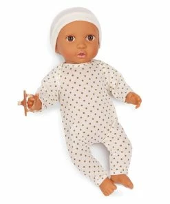 Branford Babi Baby Doll (Medium) - Brown Eyes And Ivory Hat 14-inch Baby Doll, Ivory Outfit -Barbie Sales 54EB594D 4