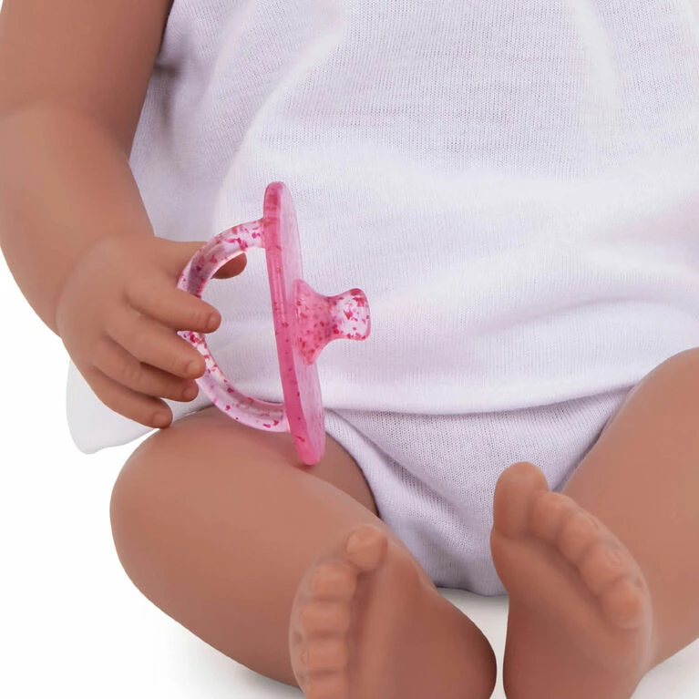 Branford Babi Baby Doll (Deep) - Brown Eyes And Pink Headband 14-inch Baby Doll With 2pc Outfit 6 Branford Babi Baby Doll (Deep) - Brown Eyes And Pink Headband 14-inch Baby Doll With 2pc Outfit - Image 6