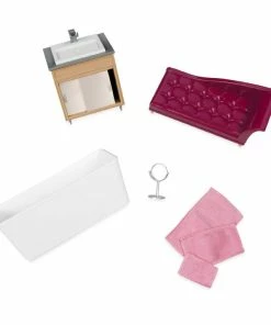 Lori, Luxury Bathroom Set, Furniture Set For 6-inch Dolls