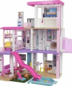 Barbie Dreamhouse (3.75-Ft) Dollhouse With Pool, Slide, Elevator, Lights And Sounds