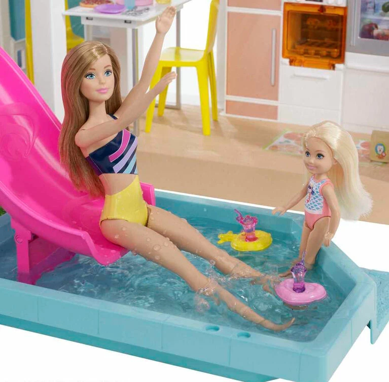 Barbie Dreamhouse (3.75-Ft) Dollhouse With Pool, Slide, Elevator, Lights And Sounds 3 Barbie Dreamhouse (3.75-Ft) Dollhouse With Pool, Slide, Elevator, Lights And Sounds - Image 3