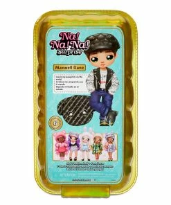 MGA Entertainment Na Na Na Surprise 2-in-1 Fashion Doll And Metallic Purse Glam Series - Maxwell Dane, Brunette Boy Doll In Dog Ear Hat With Puppy Purse -Barbie Sales 6489880E 5