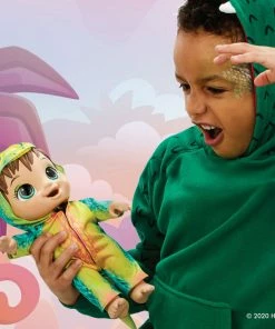 Hasbro Baby Alive Dino Cuties Doll, Stegosaurus, Brown Hair -Barbie Sales 64A37877 3