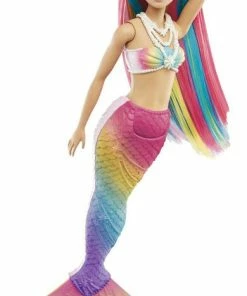 ​Barbie Dreamtopia Rainbow Magic Mermaid Doll With Rainbow Hair And Water-Activated Color Change Feature -Barbie Sales 741B084D 5