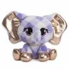 GUND P.Lushes Designer Fashion Pets Ella L'Phante Elephant Premium Stuffed Animal, Blue And Gold, 6"