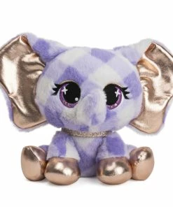 GUND P.Lushes Designer Fashion Pets Ella L'Phante Elephant Premium Stuffed Animal, Blue And Gold, 6"
