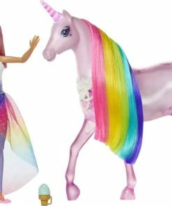 Barbie Dreamtopia Magical Lights Unicorn And Doll - R Exclusive