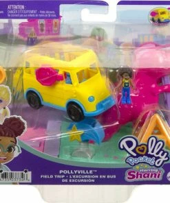 MATTEL Polly Pocket Starring Shani Pollyville Field Trip Playset -Barbie Sales 8402390B 6