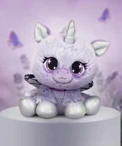 SPIN MASTER P.Lushes Designer Fashion Pets Mariah Monarch Unicorn Premium Stuffed Animal, Purple/Silver, 6" -Barbie Sales 840E180A 5