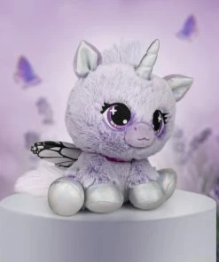 SPIN MASTER P.Lushes Designer Fashion Pets Mariah Monarch Unicorn Premium Stuffed Animal, Purple/Silver, 6" -Barbie Sales 840E180A 6