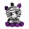 SPIN MASTER P.Lushes Designer Fashion Pets Alexia Zara Zebra Stuffed Animal, Black/White, 6"