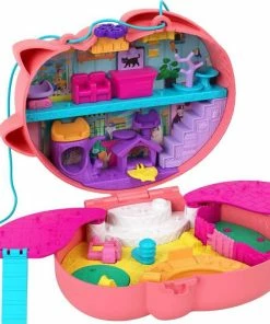 MATTEL Polly Pocket Starring Shani Cuddly Cat Purse Compact - R Exclusive