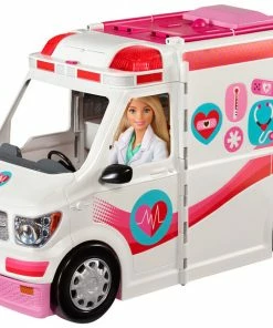 Barbie Care Clinic Vehicle Playset, 2+ Feet With Lights & Sounds