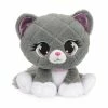SPIN MASTER P.Lushes Designer Fashion Pets Maxine Purrnel Kitten Stuffed Animal, Gray/White, 6"