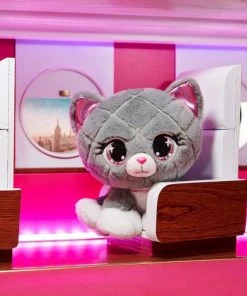 SPIN MASTER P.Lushes Designer Fashion Pets Maxine Purrnel Kitten Stuffed Animal, Gray/White, 6" -Barbie Sales 84AAC816 6