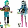MATTEL Monster High Deuce + Frankie Coffee Break Dolls - R Exclusive