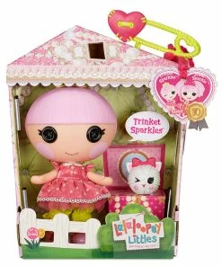 MGA Entertainment Lalaloopsy Littles Doll - Trinket Sparkles With Pet Yarn Ball Kitten, 7" Princess Doll -Barbie Sales 9432892B 4
