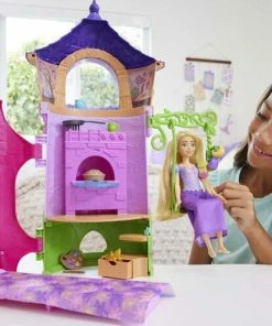 MATTEL Disney Princess Rapunzel's Tower Playset With Doll -Barbie Sales 94984BDE 2