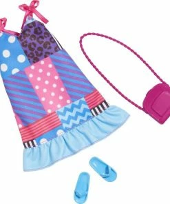 Barbie Fashion Pack, Doll Clothes, Calico Dress, Purse, Sandals 5 Barbie Fashion Pack, Doll Clothes, Calico Dress, Purse, Sandals -Barbie Sales 94AA3BE4 3