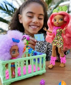 MATTEL Cave Club Wild About Babysitting Playset & Fernessa & Furrah Dolls -Barbie Sales 94C0EA0E 2