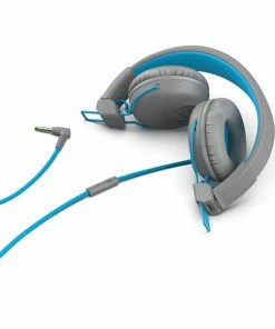 Cesium Telecom INC JLab Audio Studio On-Ear Headphones Gray/Blue -Barbie Sales 94F898F1 3